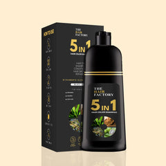 5 IN 1 HAIR COLOR SHAMPOO WITH KERATIN, OLIVE OIL & VITAMIN E